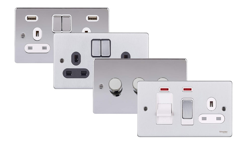 Schneider Ultimate Low Profile Switches and Sockets | RS Electrical ...