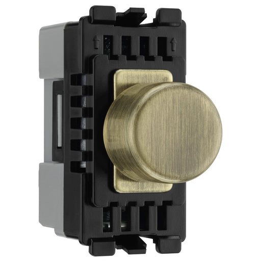 BG Antique Brass Dimmer Grid Switch RABDTR Available from RS Electrical Supplies