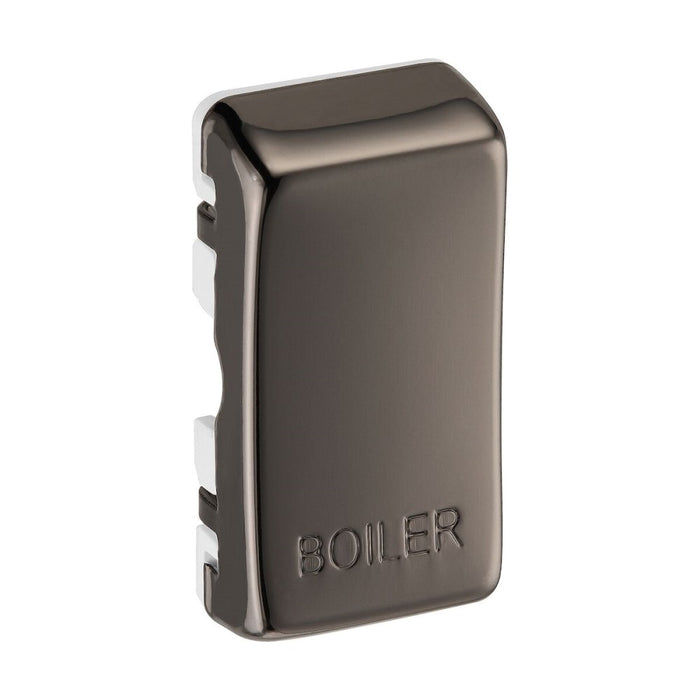 BG Black Nickel Engraved Boiler Grid Rocker Cap RRBLBN Available from RS Electrical