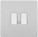 BG Evolve Brushed Steel 2G Intermediate Light Switch PCDBS2GINTW Available from RS Electrical Supplies