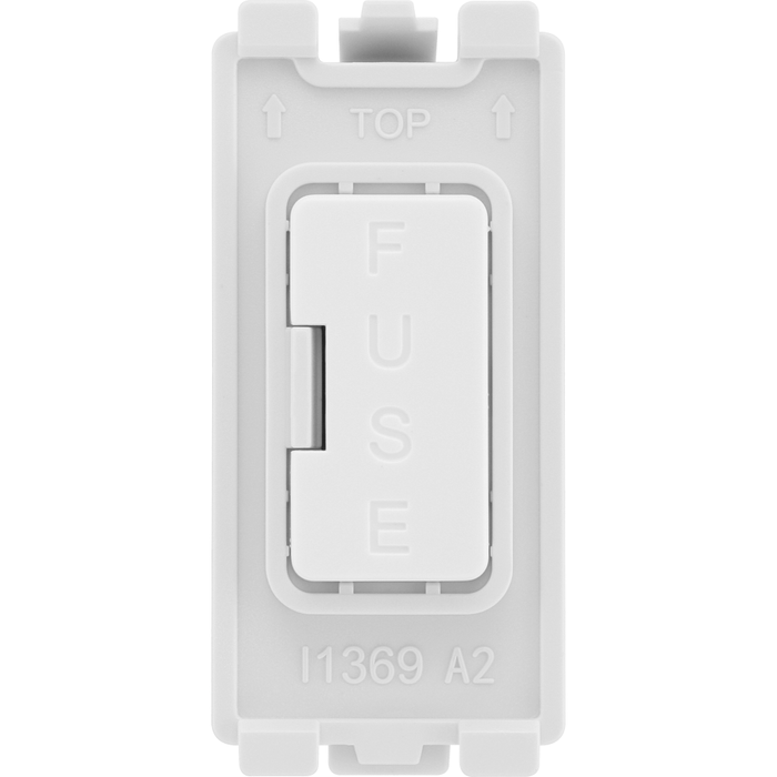 BG Evolve White 13 Amp Fuse Carrier Grid Module RPCDWFUSE