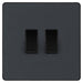 BG Evolve Matt Grey 2G Intermediate Light Switch PCDMG2GINTB Available from RS Electrical Supplies