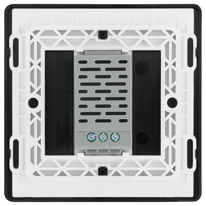 BG Evolve Matt Black 1G Secondary Touch Dimmer Switch PCDMBTDS1B