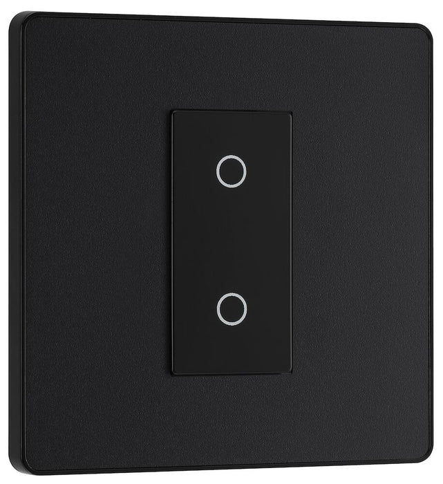 BG Evolve Matt Black 1G Secondary Touch Dimmer Switch PCDMBTDS1B