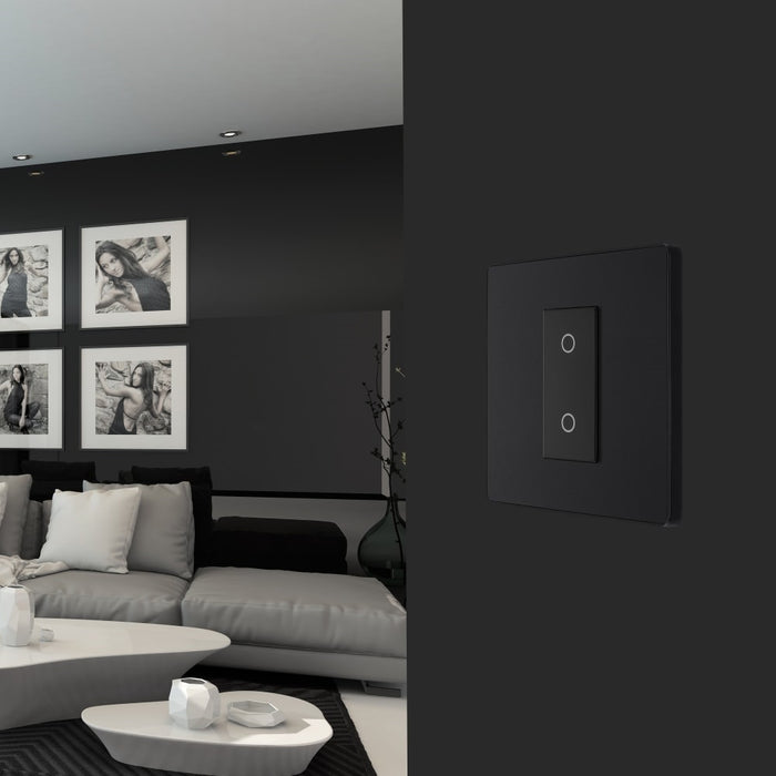 BG Evolve Matt Black 1G Secondary Touch Dimmer Switch PCDMBTDS1B