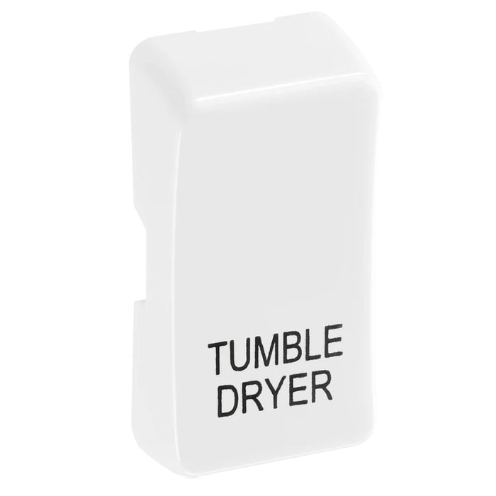 BG Evolve White Engraved Tumble Dryer Grid Rocker RRTDPCDW