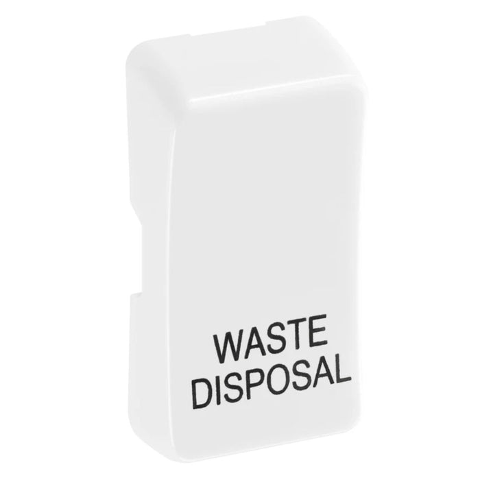 BG Evolve White Engraved Waste Disposal Grid Rocker RRWDISPCDW