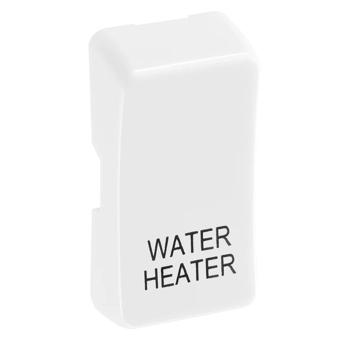 BG Evolve White Engraved Water Heater Grid Rocker RRWHPCDW