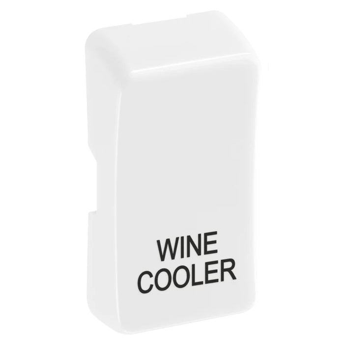 BG Evolve White Engraved Wine Cooler Grid Rocker RRWCPCDW