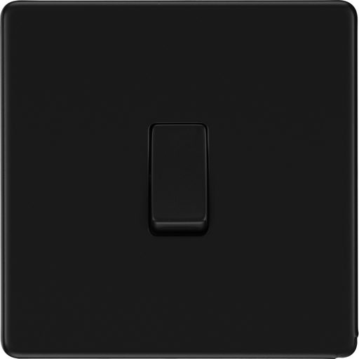 bg-flatplate-screwless-matt-black-20a-double-pole-switch-ffb30-Available-from-RS-Electrical