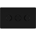 bg-flatplate-screwless-matt-black-3g-dimmer-switch-ffb83-Available-from-RS-Electrical