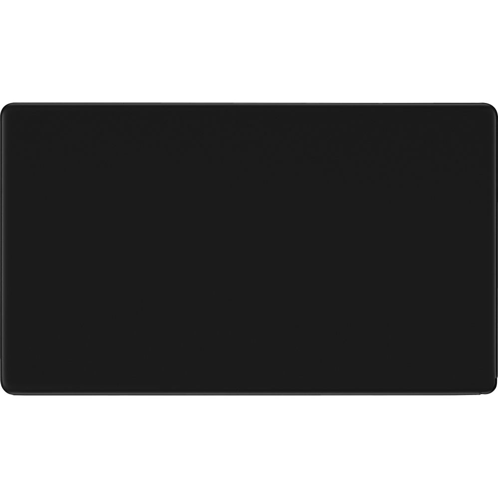 BG Flatplate Screwless Matt Black | RS Electrical Supplies