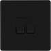 bg-flatplate-screwless-matt-black-2g-2w-light-switch-ffb42-Available-from-RS-Electrical