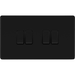 bg-flatplate-screwless-matt-black-4g-2w-light-switch-ffb44-Available-from-RS-Electrical