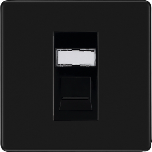 bg-flatplate-screwless-matt-black-rj45-cat6-data-outlet-ffbrj4516-Available-from-RS-Electrical