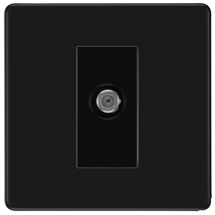 bg-flatplate-screwless-matt-black-satellite-socket-ffb64-Available-from-RS-Electrical