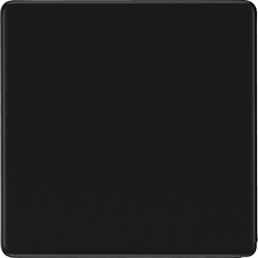 bg-flatplate-screwless-matt-black-single-blank-plate-ffb94-Available-from-RS-Electrical