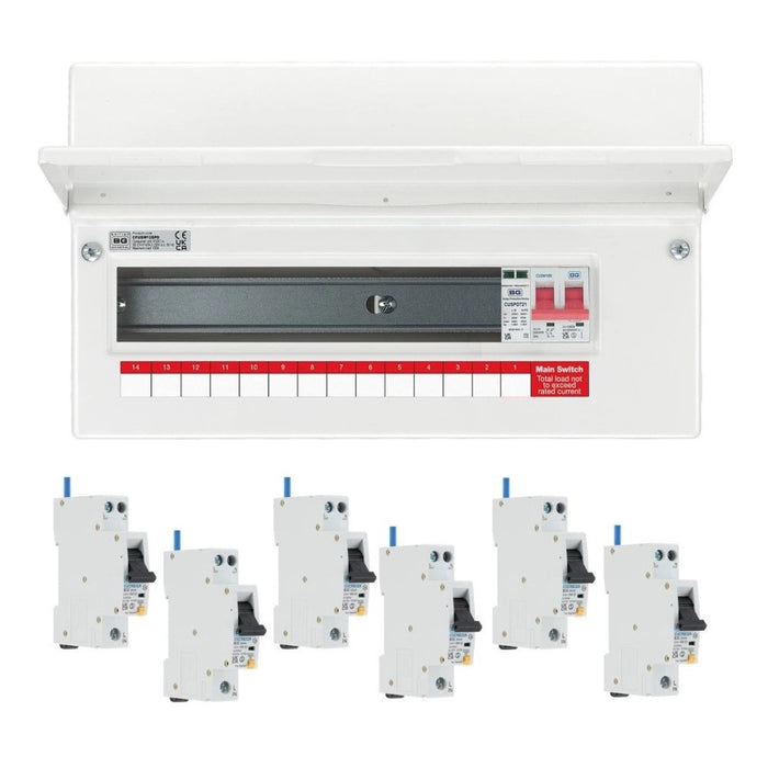 BG Fortress 13 Way 100A Main Switch Consumer Unit SPD with RCBOs