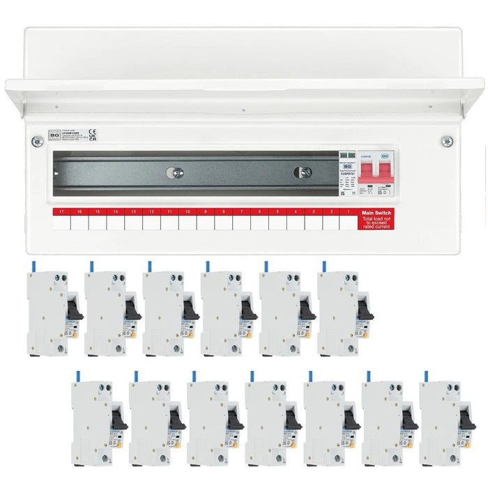 BG Fortress 16 Way 100A Main Switch Consumer Unit SPD with RCBOs