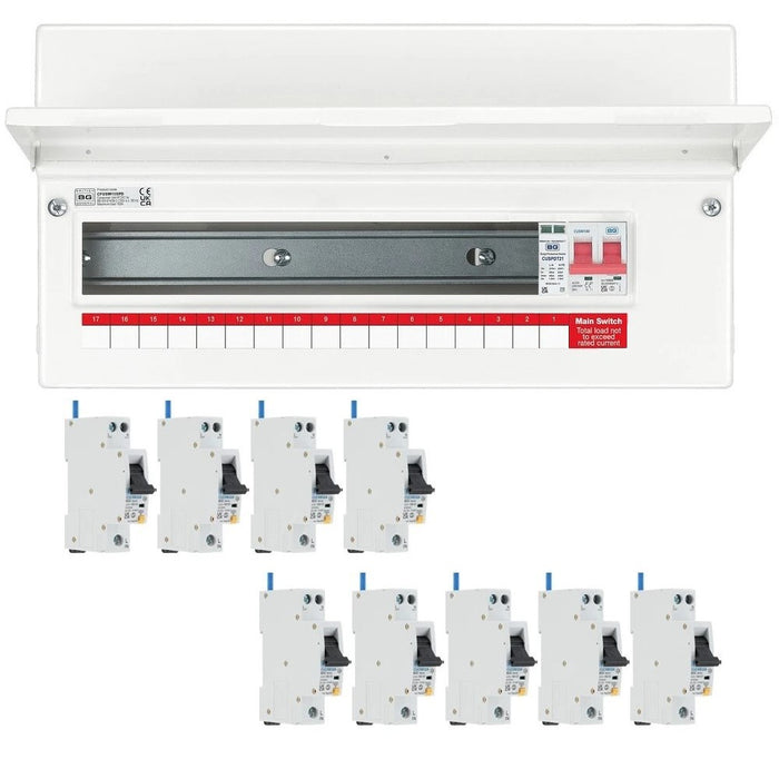 BG Fortress 16 Way 100A Main Switch Consumer Unit SPD with RCBOs