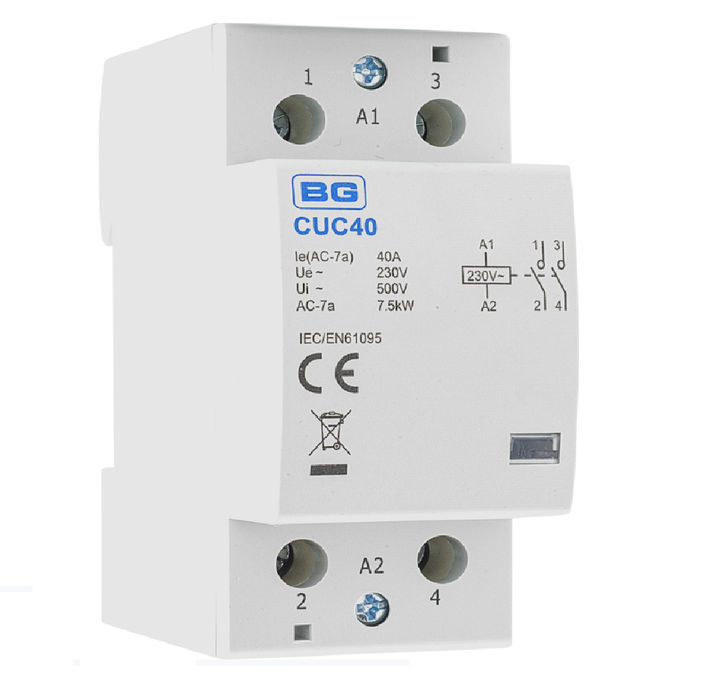 BG Fortress 40a Double Pole Contactor CUC40 Available from RS Electrical Supplies