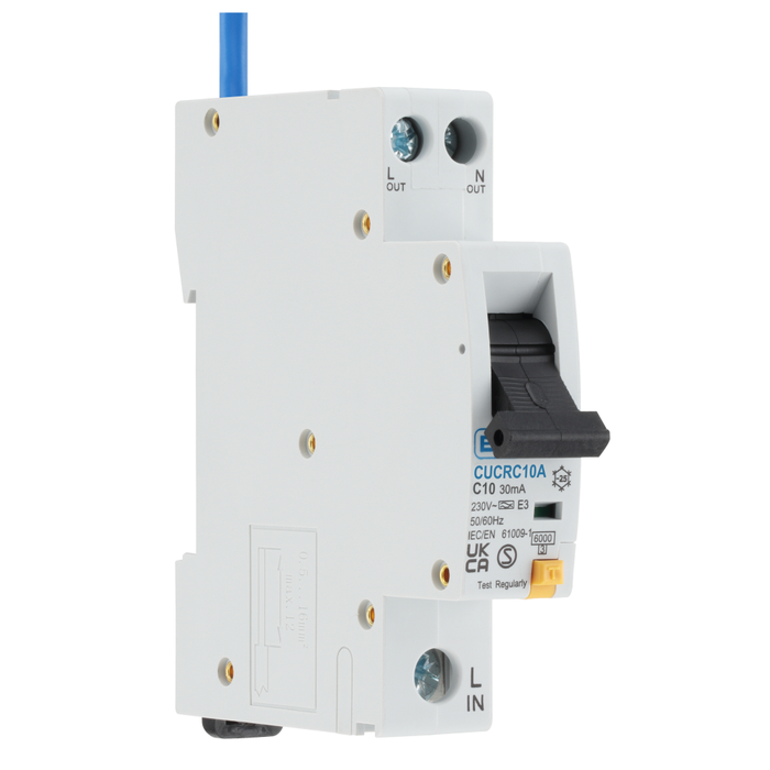 BG Fortress Type A RCBO 10A CUCRC10A Available from RS Electrical Supplies