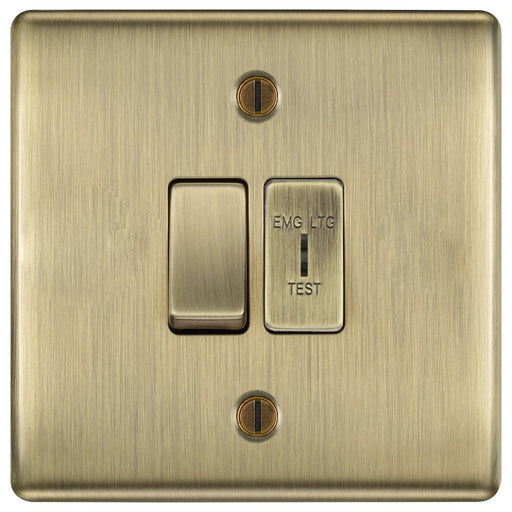 BG Nexus Metal Antique Brass 2W & Emergency Key Switch NAB42EL Available from RS Electrical Supplies