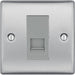 BG Nexus Metal Brushed Steel Secondary Telephone Socket NBSBTS1G Available from RS Electrical Supplies