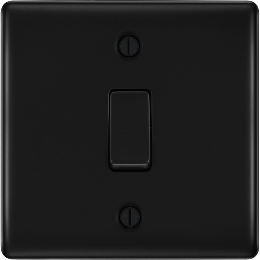 bg nexus metal matt black 20a double pole switch nfb30 Available from RS Electrical