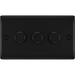 bg-nexus-metal-matt-black-3g-dimmer-switch-nfb83-Available-from-RS-Electrical