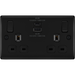 bg-nexus-metal-matt-black-13a-double-usb-socket-with-45w-a-c-nfb22uac45b-Available-from-RS-Electrical