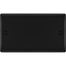 bg-nexus-metal-matt-black-double-blank-plate-nfb95-Available-from-RS-Electrical