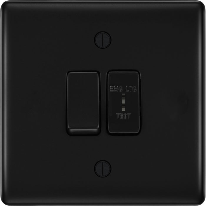 bg-nexus-metal-matt-black-2w-emergency-key-switch-nfb42el-available-from-RS-Electrical