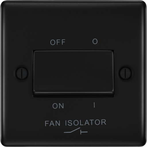 bg-nexus-metal-matt-black-fan-isolator-switch-nfb15-Available-from-RS-Electrical