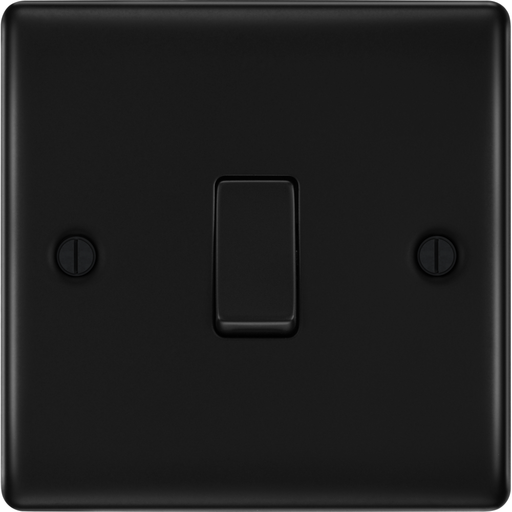 bg nexus metal matt black intermediate light switch nfb13 Available from RS Electrical