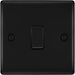 bg nexus metal matt black intermediate light switch nfb13 Available from RS Electrical