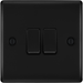 bg-nexus-metal-matt-black-2g-2w-light-switch-nfb42-Available-from-RS-Electrical