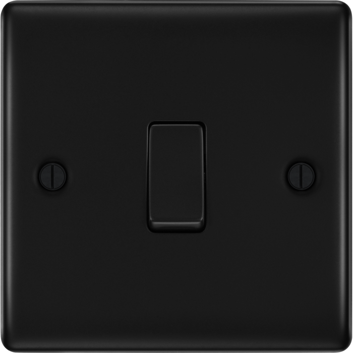 bg-nexus-metal-matt-black-1g-2w-light-switch-nfb12-Available-from-RS-Electrical