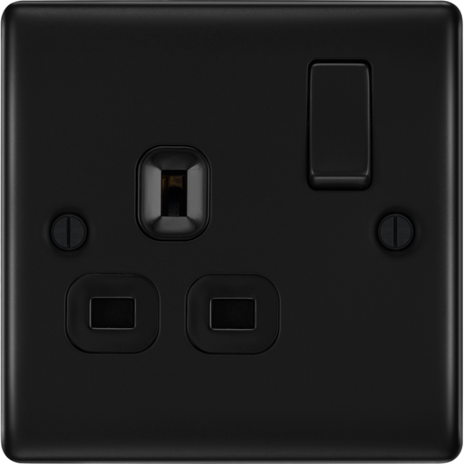 bg-nexus-metal-matt-black-13a-single-socket-nfb21b-Available-from-RS-Electrical