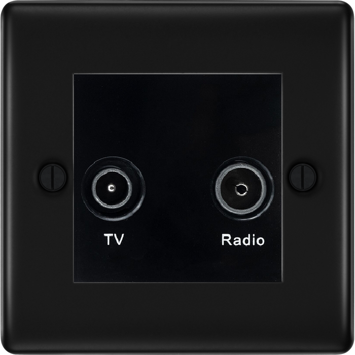 bg-nexus-metal-matt-black-tv-fm-socket-nfb66b-Available-from-RS-Electrical