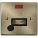 Click Deco Antique Brass 13A Fused Connection Unit with Neon and Flex VPAB553BK Available from RS Electrical Supplies