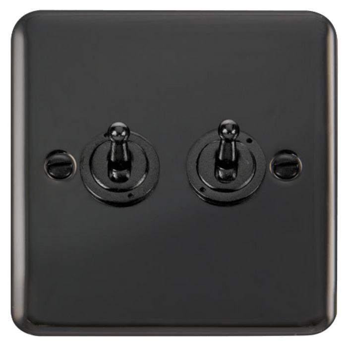 Click Deco Plus Black Nickel 2W & Int Toggle Switch DPBN4225