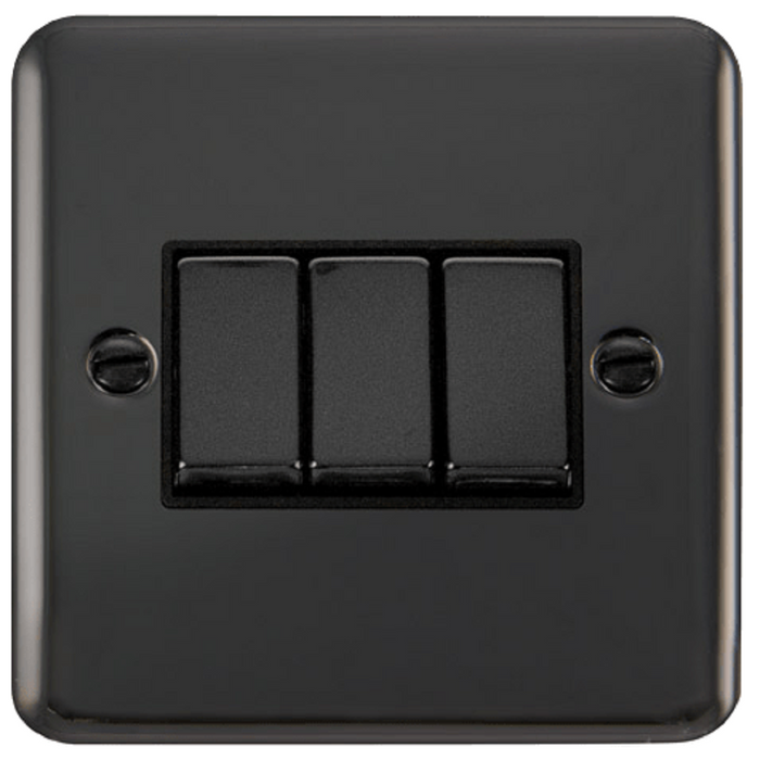 Click Deco Plus Black Nickel 3G Light Switch DPBN413BK