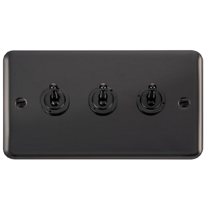 Click Deco Plus Black Nickel 3G Toggle Switch DPBN423