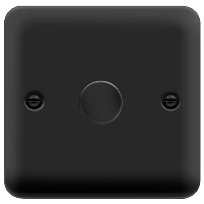 Click Deco Plus Matt Black 1G LED Dimmer Switch DPMB161