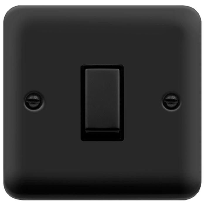 Click Deco Plus Matt Black 1G Light Switch DPMB411BK