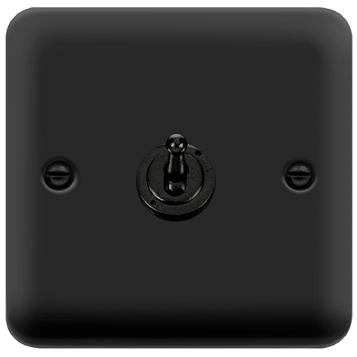 Click Deco Plus Matt Black 1G Toggle Switch DPMB421