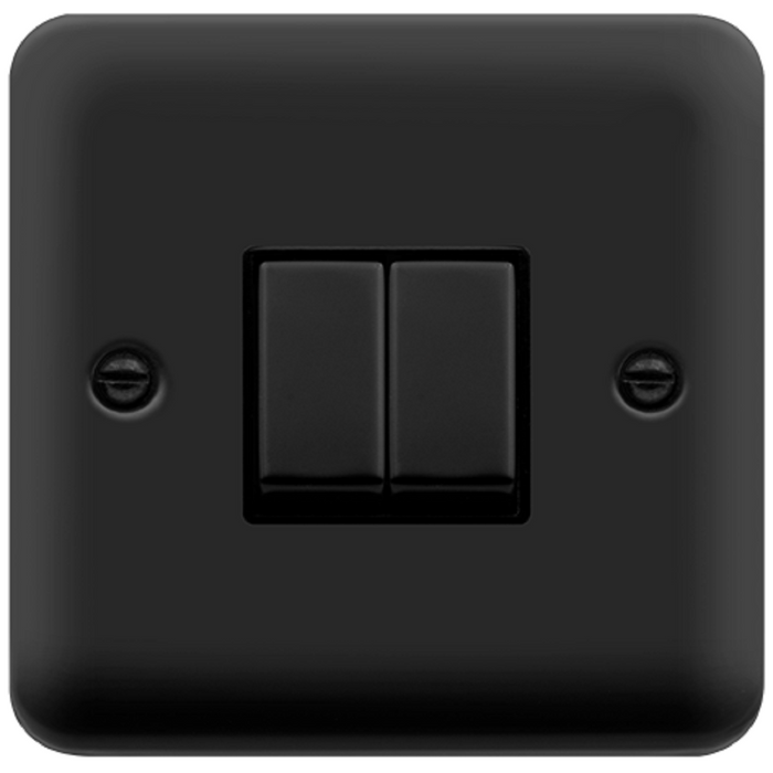 Click Deco Plus Matt Black 2W & Intermediate Switch DPMB4125BK