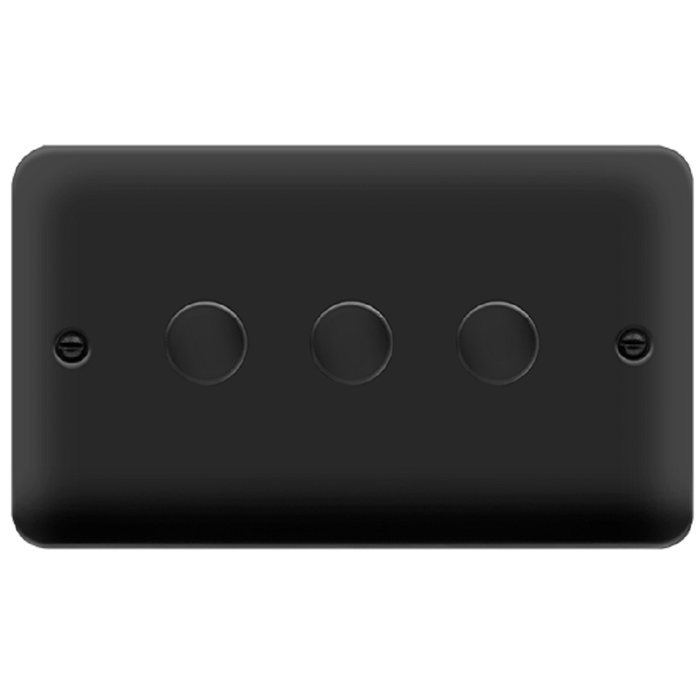 Click Deco Plus Matt Black 3G LED Dimmer Switch DPMB163