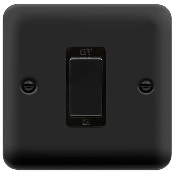 Click Deco Plus Matt Black 45A Cooker Switch DPMB500BK